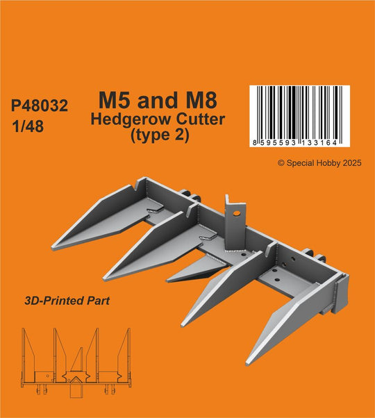 M5 and M8 Hedgerow Cutter (type 2) for Tamiya