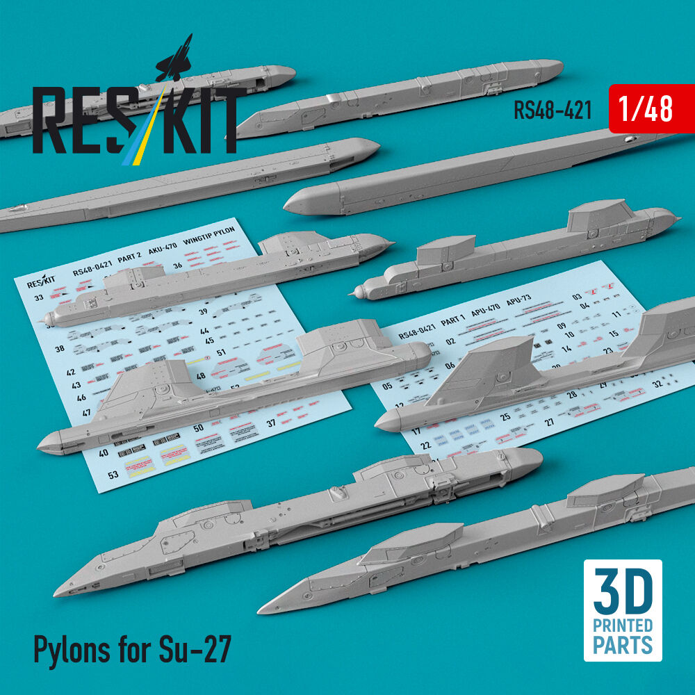Pylons for Su-27 (3D Printed)