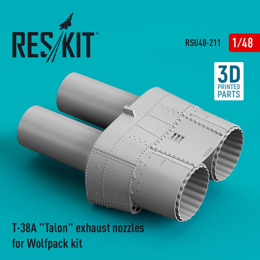 T-38A Talon exhaust nozzles for Wolfpack kit (3D Printed)