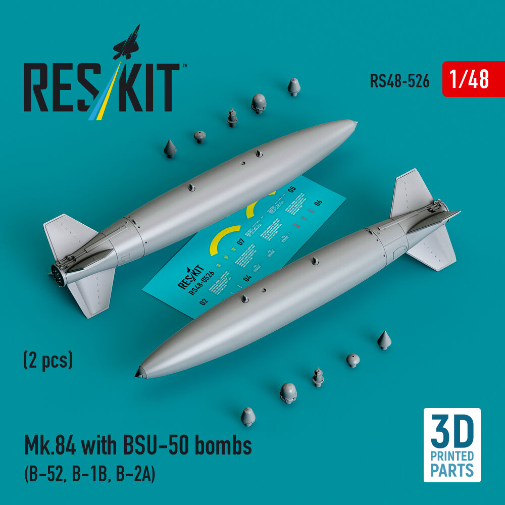 Mk.84 with BSU-50 bombs (2 pcs) (B-52, B-1B, B-2A) (3D printed)
