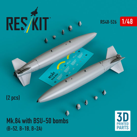 Mk.84 with BSU-50 bombs (2 pcs) (B-52, B-1B, B-2A) (3D printed)