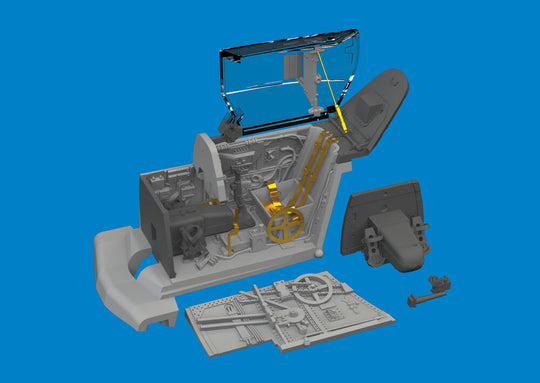 Bf 109G-10 cockpit PRINT
