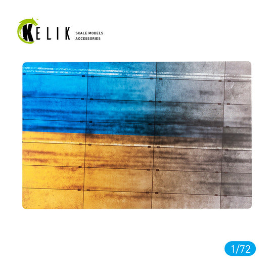 Concrete plates With Ukrainian flag - Acrylic 3 mm (280 x 180 mm) (170 g)