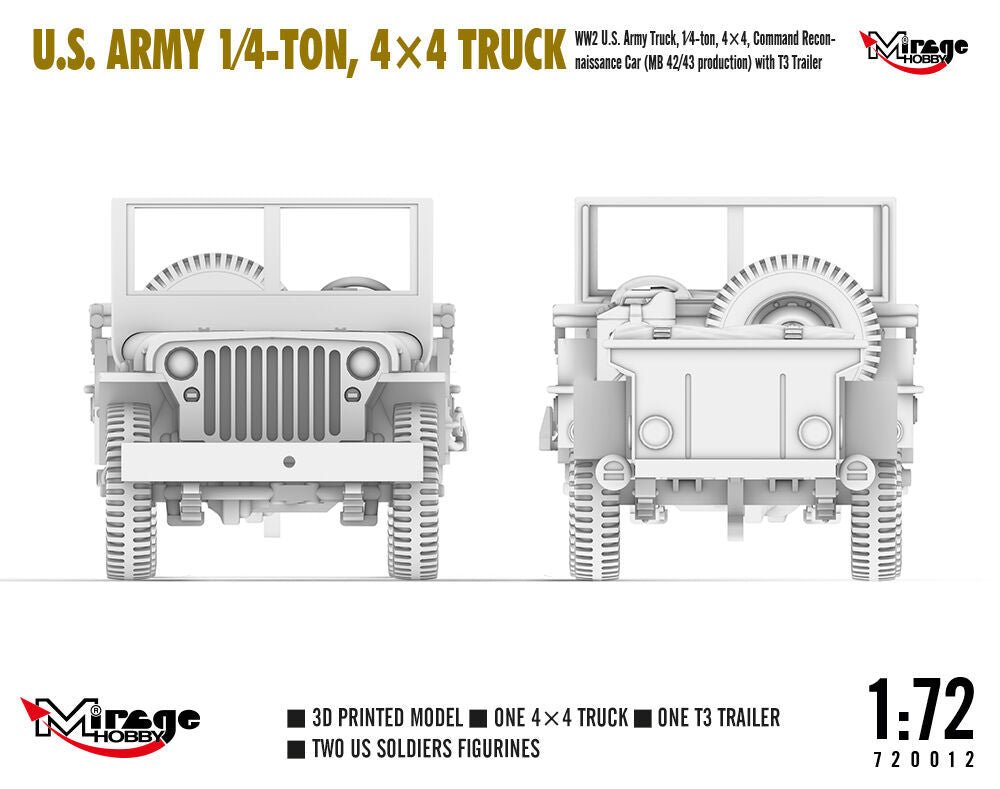 U.S. ARMY 1?4?TON, 4×4 TRUCK