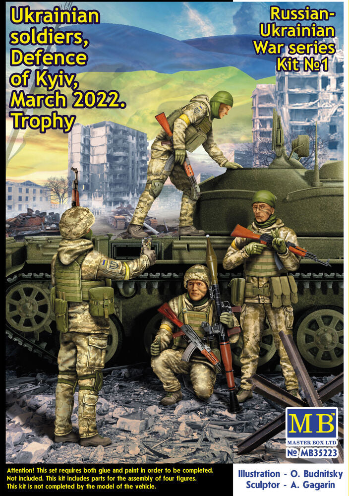 Ukrainian soldiers Defence of Kyiv March2022 Russian-Ukrainian War serieKit No1