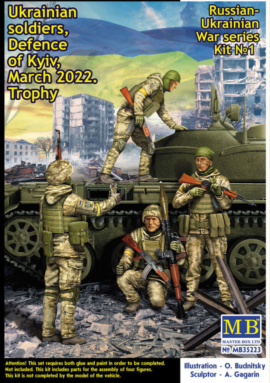 Ukrainian soldiers Defence of Kyiv March2022 Russian-Ukrainian War serieKit No1