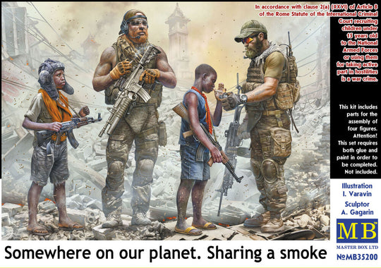Somewhere on our planet. Sharing a smoke