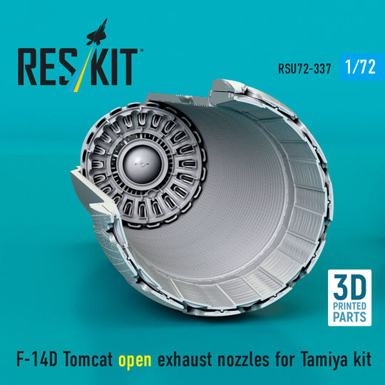F-14D Tomcat open exhaust nozzles for Tamiya kit (3D Printed)
