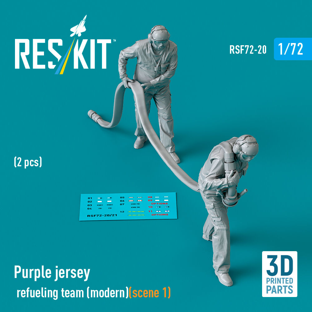 Purple jersey refueling team (modern) (scene 1) (2 pcs) (3D Printed)