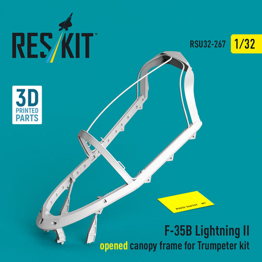 F-35B Lightning II opened canopy frame (3D Printed) for Trumpeter