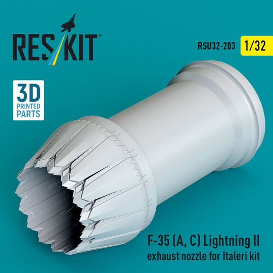 F-35 (A, ?) Lightning II exhaust nozzle for Italeri kit (3D Printed)