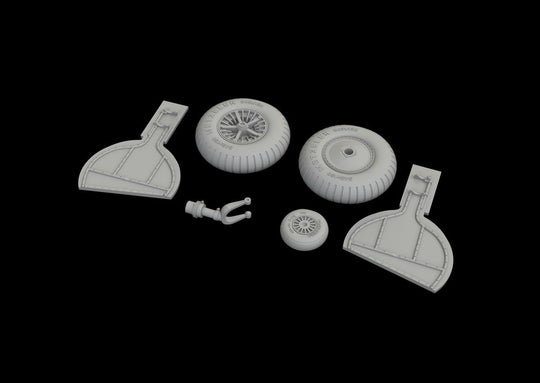 Bf 108 wheels spoked for Eduard