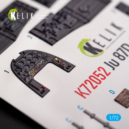 Junkers Ju87D-3N/D-7 - interior 3D decals for Fujimi/Hobby 2000 kit