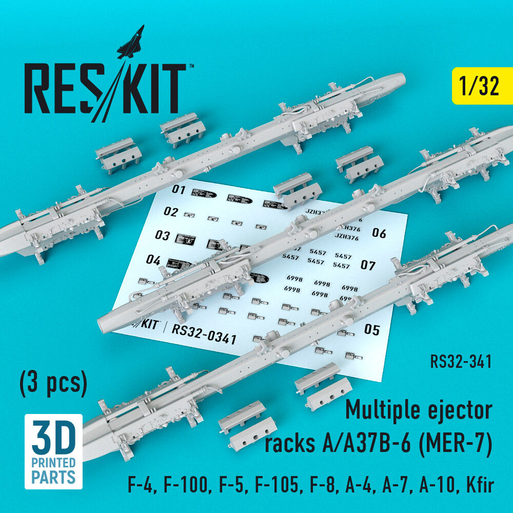 Multiple ejector racks A/A37B-6 (MER-7) (3 pcs) (F-4, F-100, F-5, F-105, F-8, A-4, A-7, A-10, Kfir)