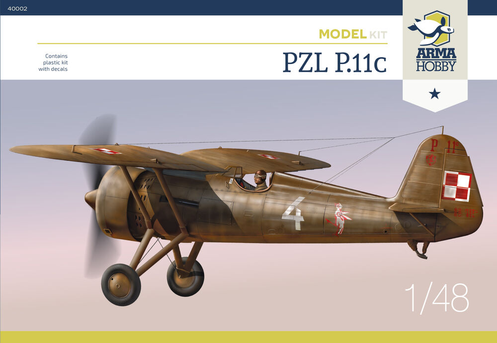 PZL P.11c Model Kit 1/48