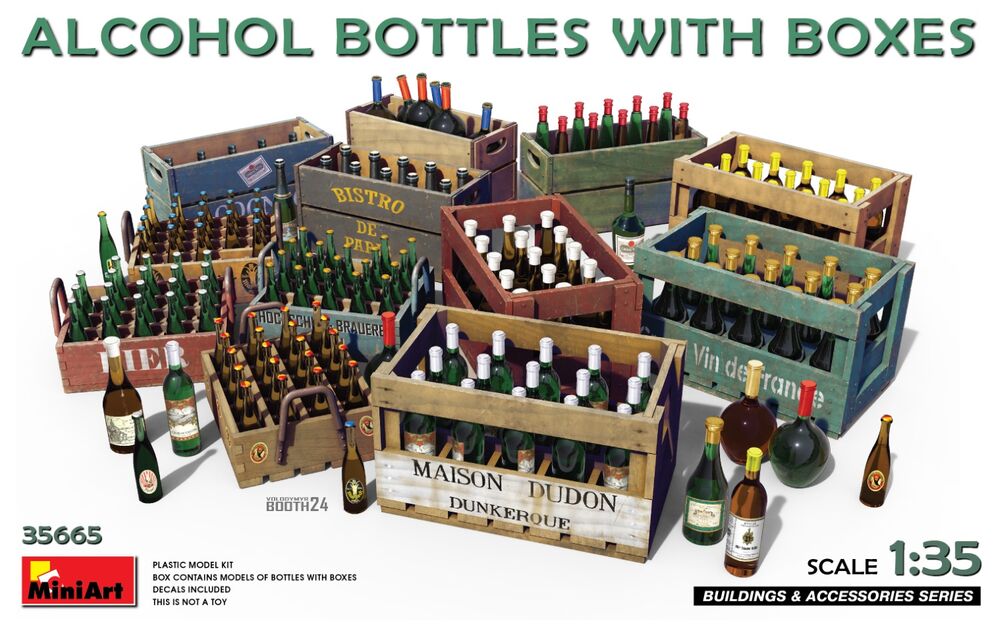Alcohol Bottles w/Boxes