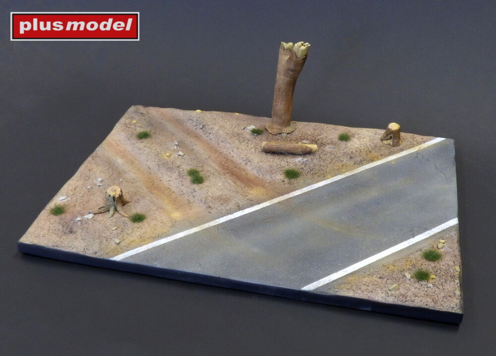 Display base - Cobblestone street wit tram tracks