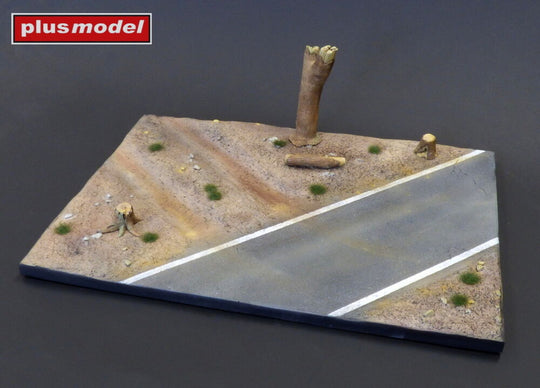 Display base - Cobblestone street wit tram tracks
