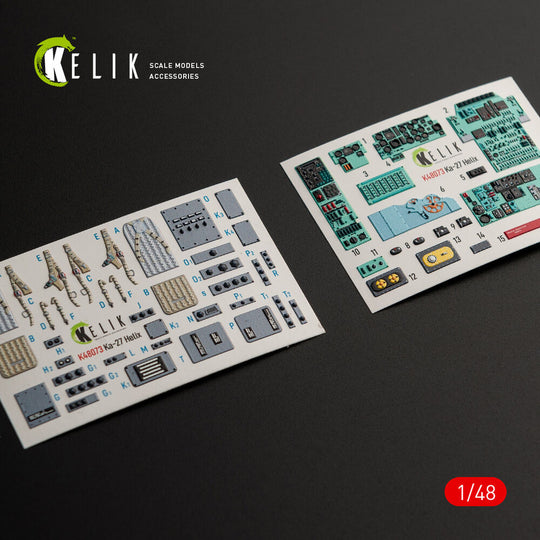 Ka-27 Helix interior 3D decals for HobbyBoss kit