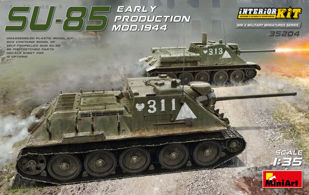 SU-85 Mod. 1944(Early Production)w/ Interior Kit