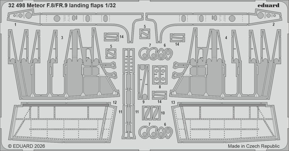 Meteor F.8/FR.9 landing flaps for Revell