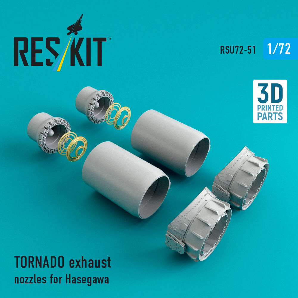 TORNADO exhaust nozzles for Hasegawa kit (3D Printed)