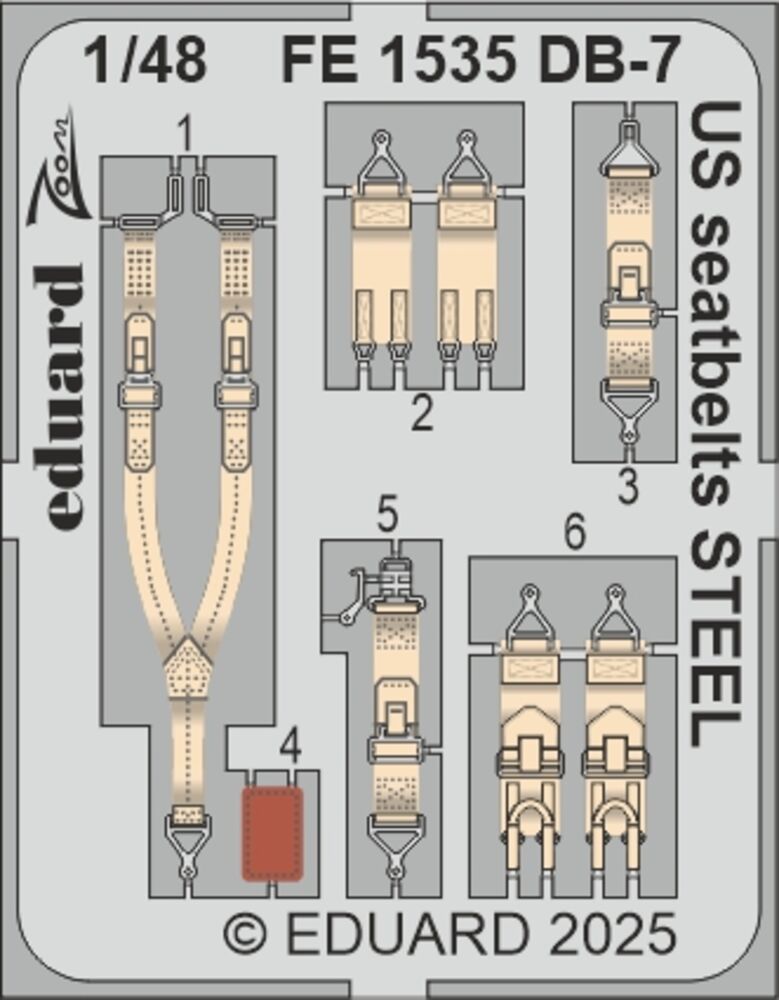 DB-7 Boston III US seatbelts STEEL  HKM