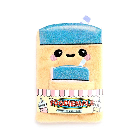 KAWAII - Boba the Bubble Tea - Premium Fluffy Notebook + 1 Mini