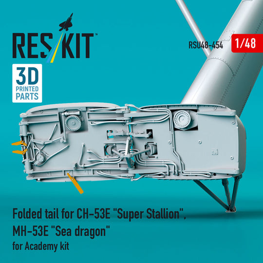 Folded tail for CH-53E Super Stallion, MH-53E Sea dragon for Academy kit (3D printed)