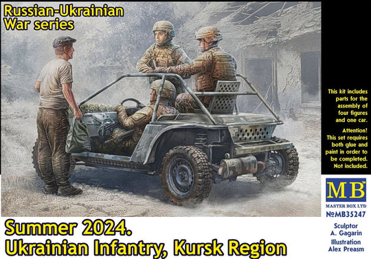 Russian-Ukrainian War series. Summer 2024. Ukrainian Infantry. Kursk Region