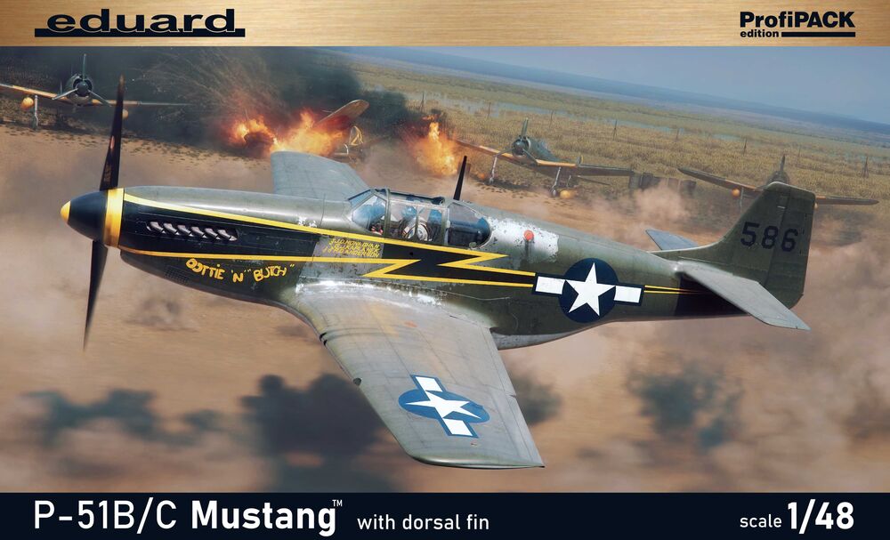 P-51B/C Mustang w/ dorsal fin  EDUARD-PROFIPACK