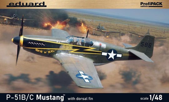 P-51B/C Mustang w/ dorsal fin  EDUARD-PROFIPACK