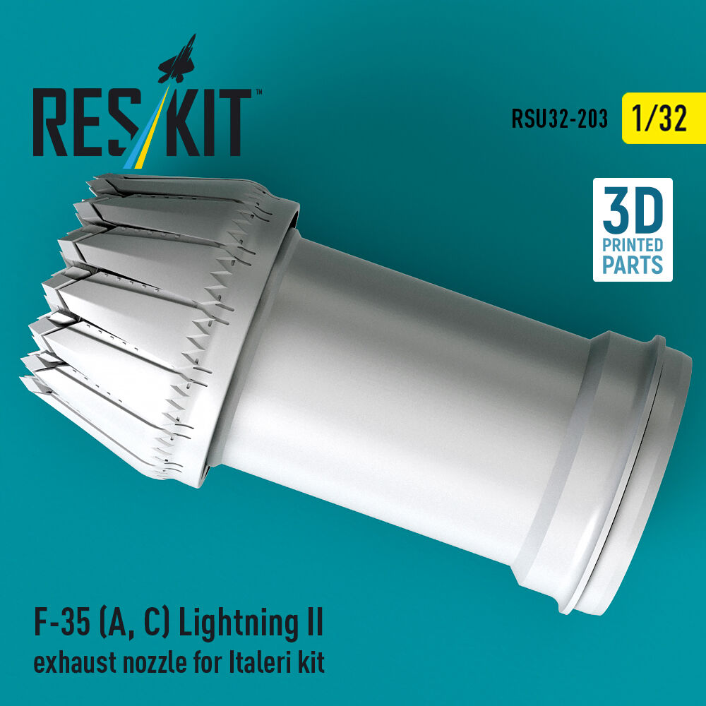 F-35 (A, ?) Lightning II exhaust nozzle for Italeri kit (3D Printed)