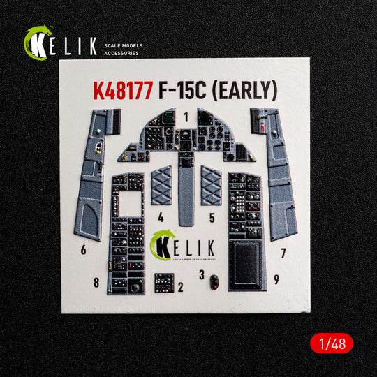 F-15C (Early) - interior 3D decals for Hasegawa