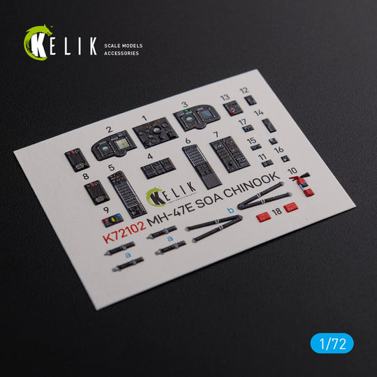 MH-47E interior 3D decals for Italeri kit