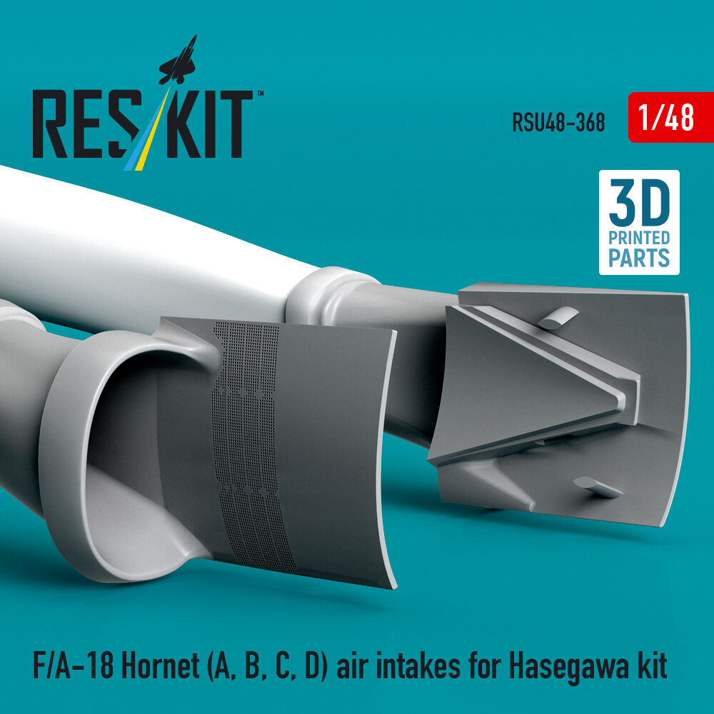 F/A-18 Hornet (A, B, C, D) air intakes for Hasegawa kit (3D Printed)