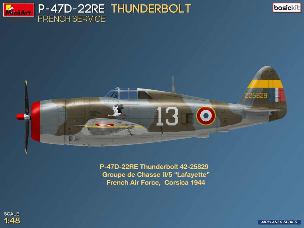 P-47D-22RE Thunderbolt. French Service. Basic Kit