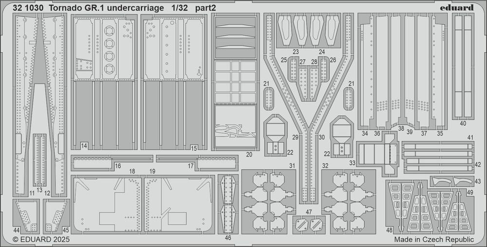 Tornado GR.1 undercarriage for Italeri