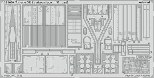 Tornado GR.1 undercarriage for Italeri