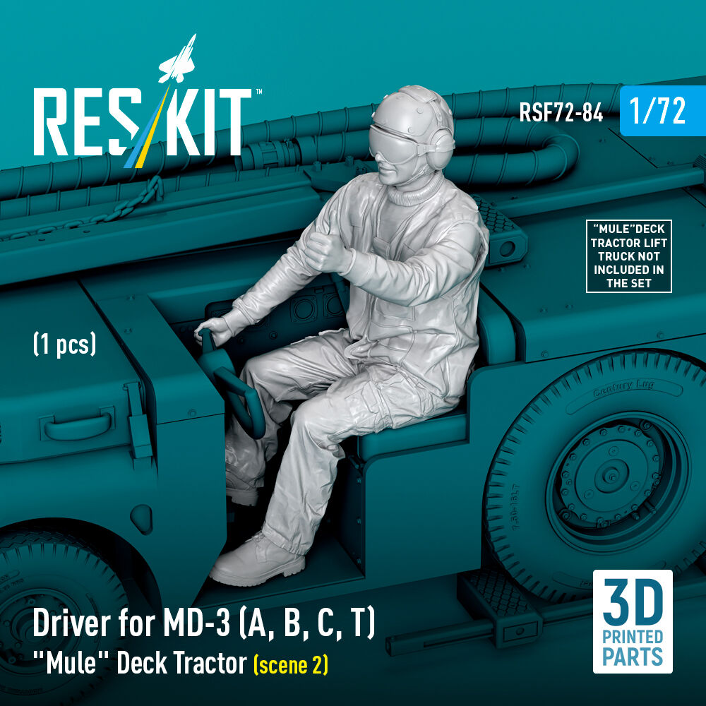 Driver for MD-3 (A, B, C, T) Mule Deck Tractor (scene 2) (1 pcs) (3D Printed)