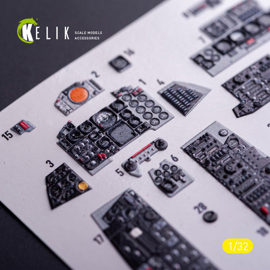 F-4J - interior 3D decals for Tamiya kit