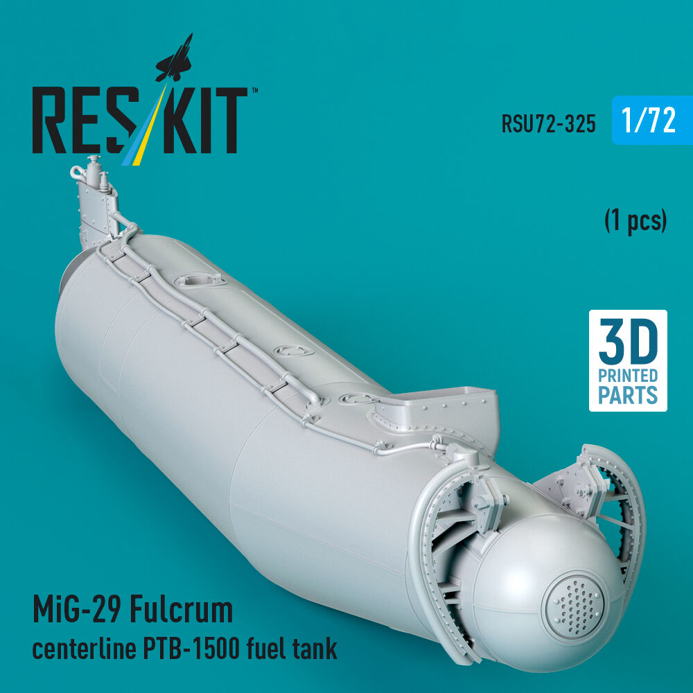 MiG-29 Fulcrum centerline PTB-1500 fuel tank (1 pcs) (3D Printed)