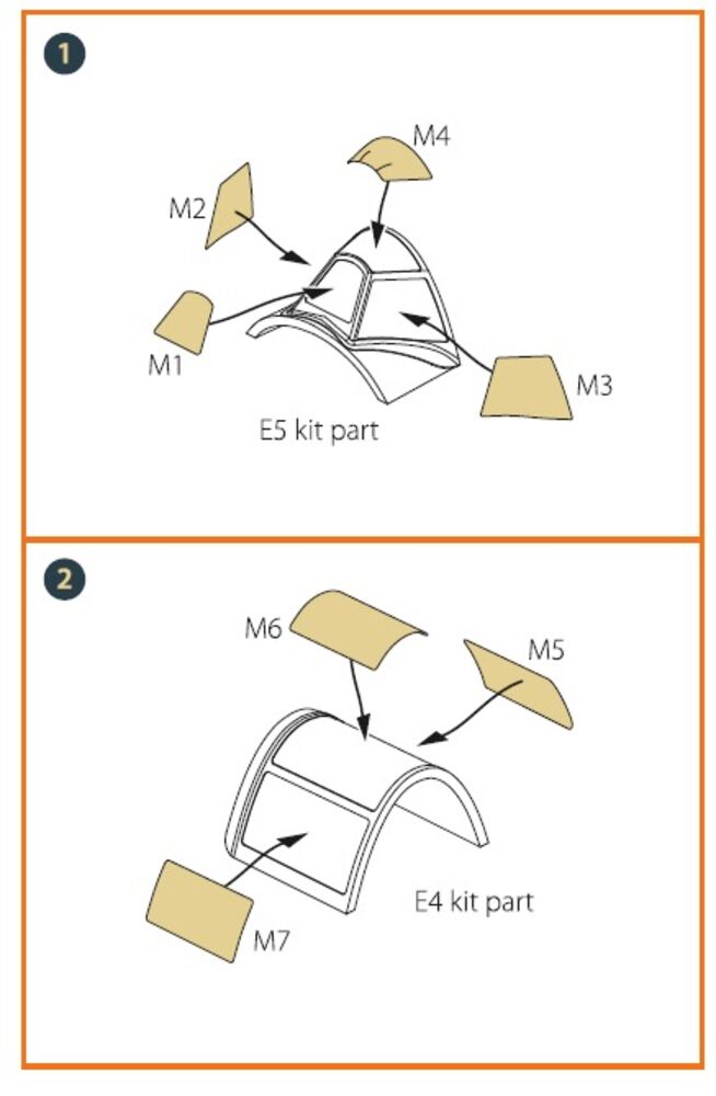 La-5 (late version) painting mask for CP kit CP72015