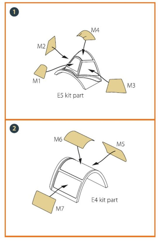 La-5 (late version) painting mask for CP kit CP72015