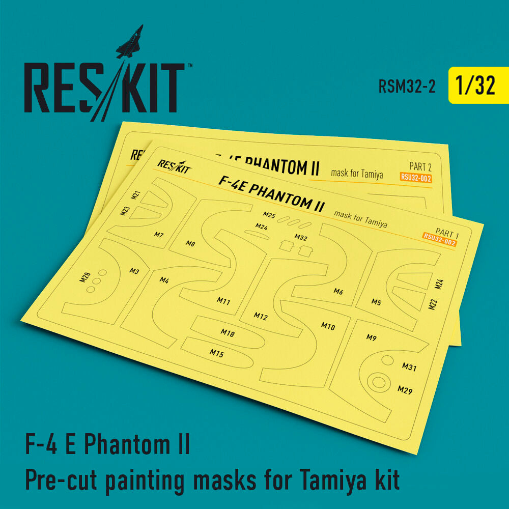 F-4E Phantom II Pre-cut painting masks for Tamiya kit