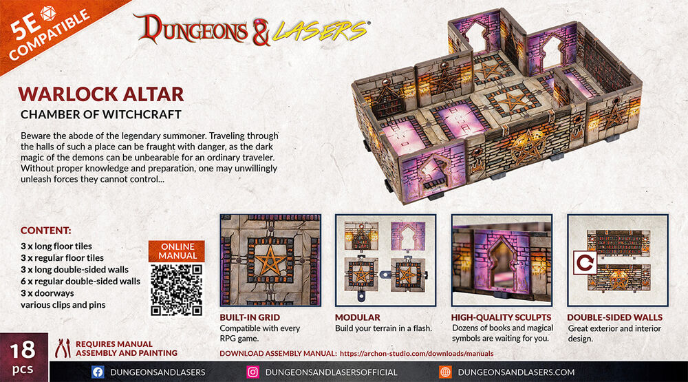 Dungeons & Lasers Expansion Set: WARLOCK ALTAR