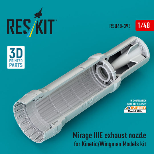 Mirage IIIE exhaust nozzle (3D Printed) Kinetic / Wingman Models