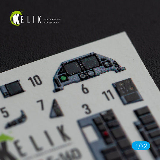 F-16D interior 3D decals for Revell kit
