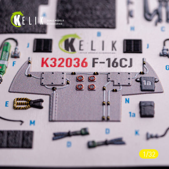 F-16CJ - interior 3D decals for Tamiya kit