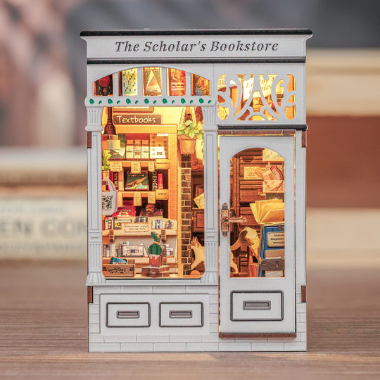 BOOK NOOK KIT - DIY- Scholar's Bookstore - 168pc + LED Light